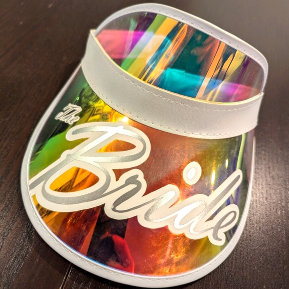 Iridescent Bride Visor - Picture 1 of 4